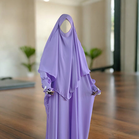 Modest Single- L- Khimar (lavender)