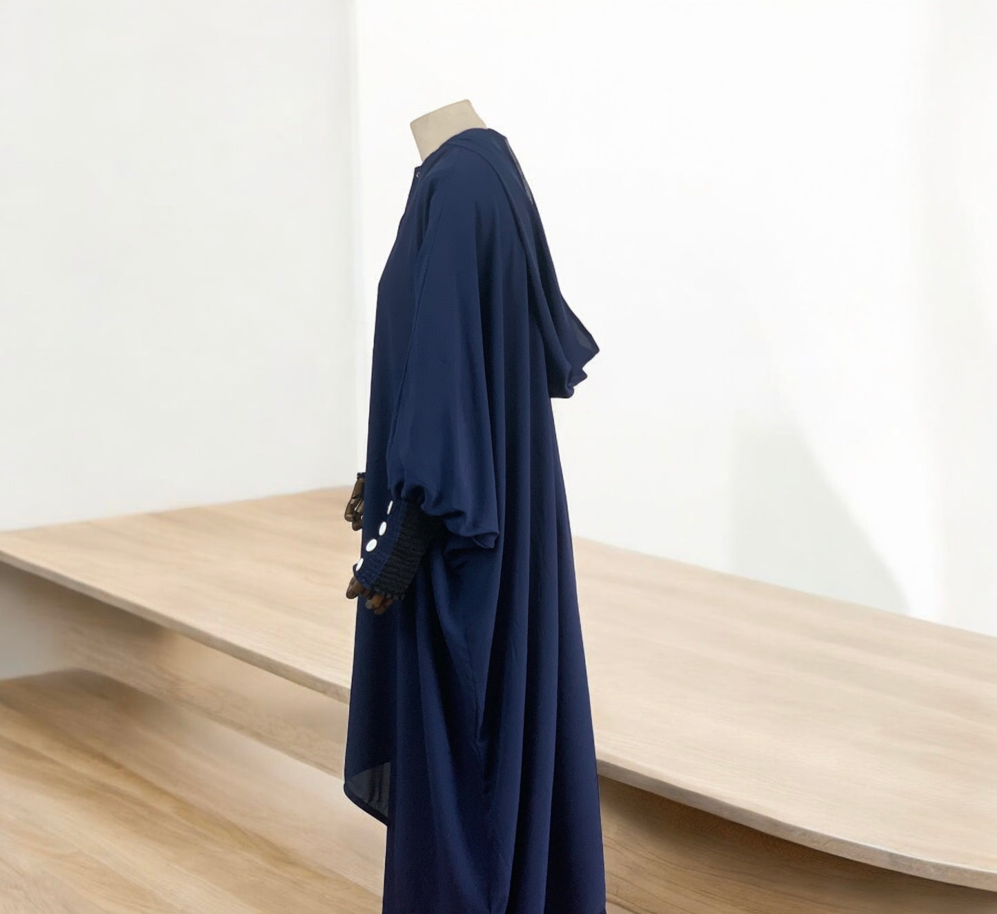 Modest hoodie jilbab navy blue