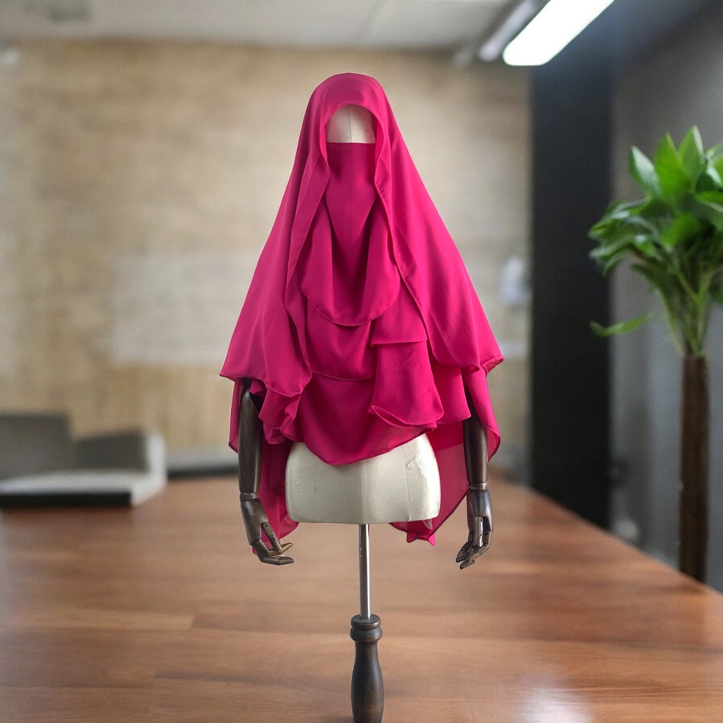 Arabian Nose Naqab Khimar (Medium)