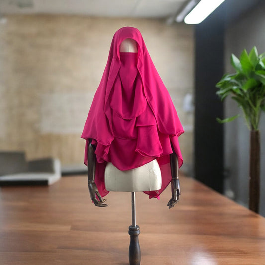 Arabian Nose Naqab Khimar (Medium)