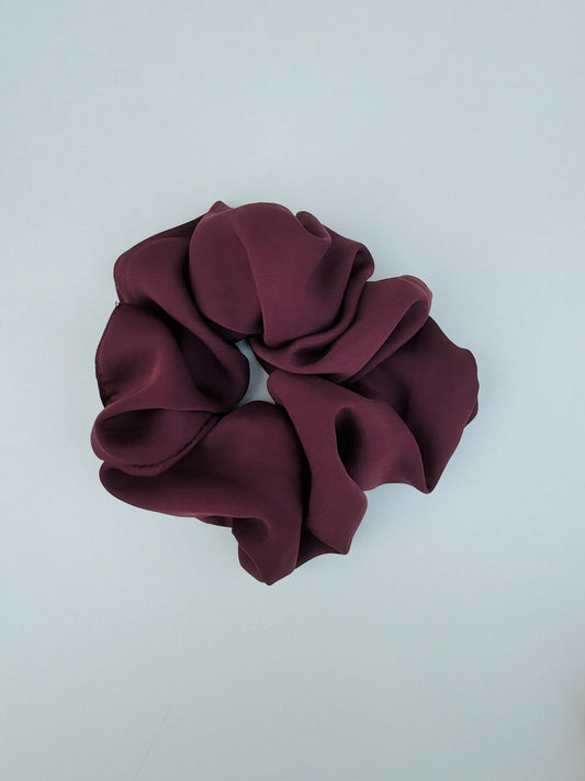 Plum Color Georgette Scrunchie