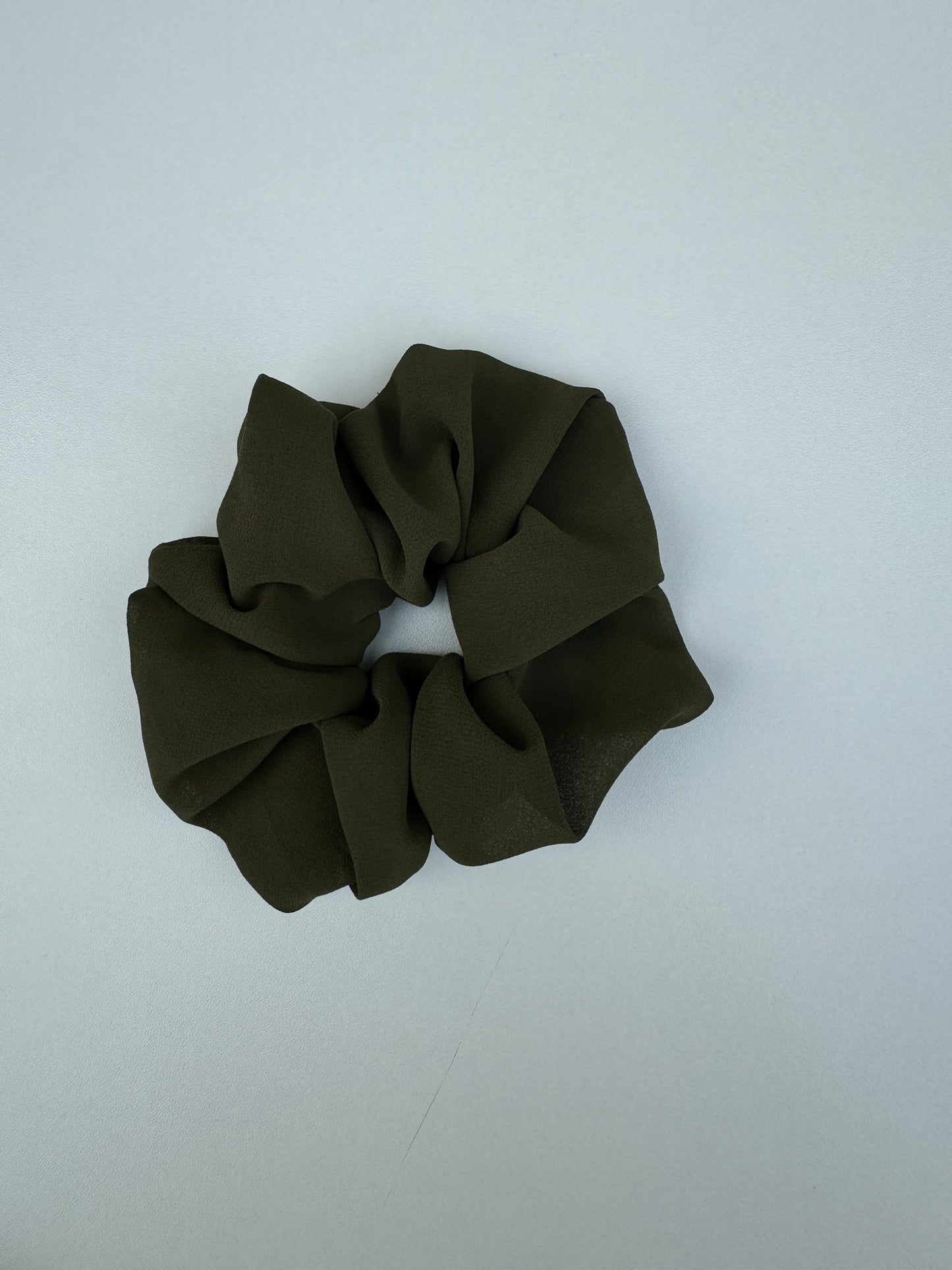 Rangoon Green Georgette Scrunchie