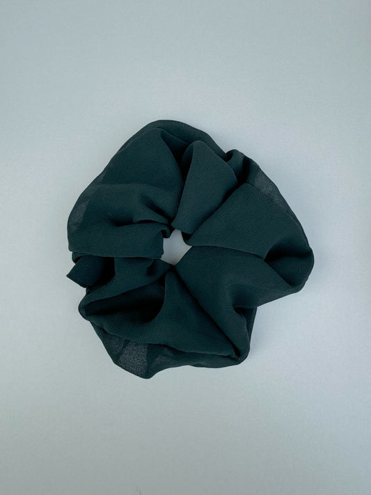 Timber Green Georgette Scrunchie