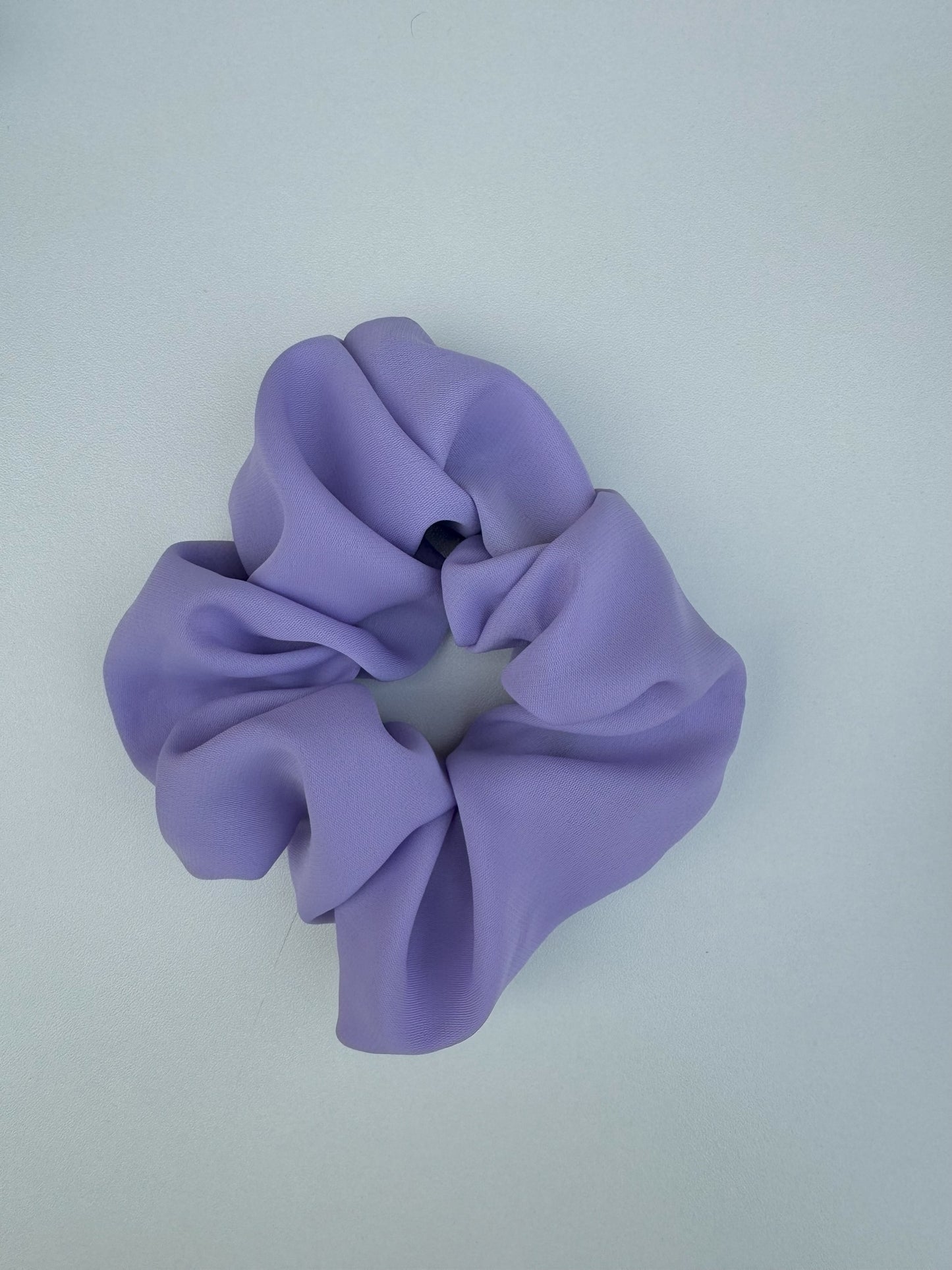 Purple Georgette Scrunchie