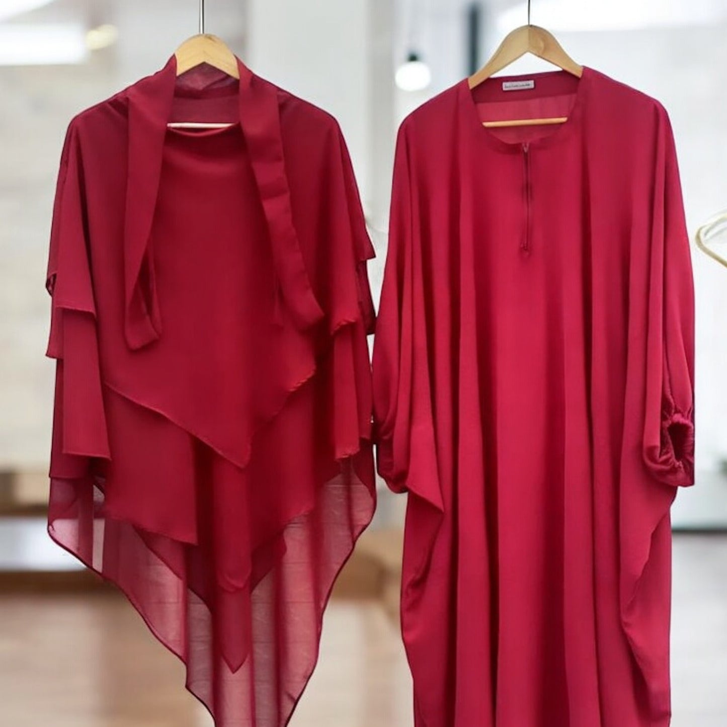 Butterfly Abaya - Red